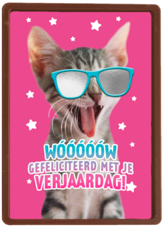 gefeliciteerd van deze coole kat