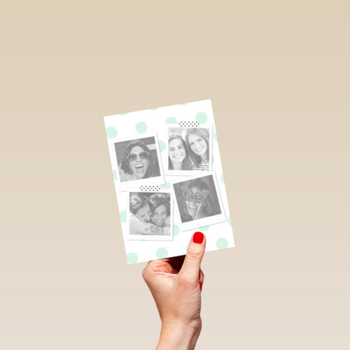 fotokaart hashtag besties fun selfie polaroid fotoos