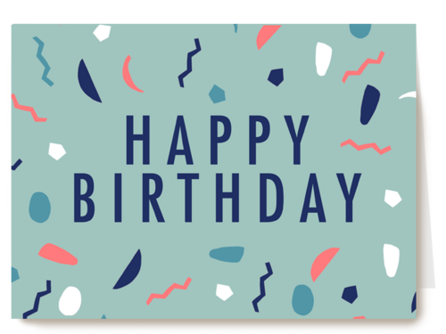 Verjaardagskaart Hallmark | Happy Birthday Met Confetti
