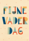 Vaderdag kaart stijlvol designs