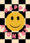 verjaardag kaart hip happy birthday smile