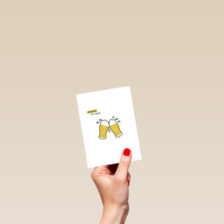 Verjaardagskaart Cheers To You Beer