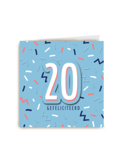 verjaardag kaart stijlvol 20