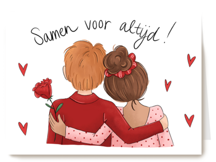 valentijn kaart matia studio samen voor altijd