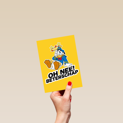 Beterschapskaart Donald Duck