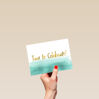 time to celebrate in gold