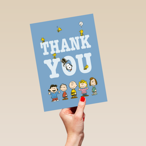 Bedankt kaart Snoopy thank you