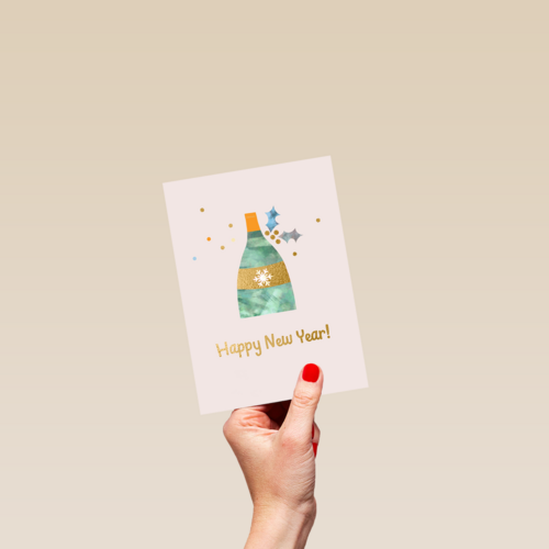Happy New Year Fles