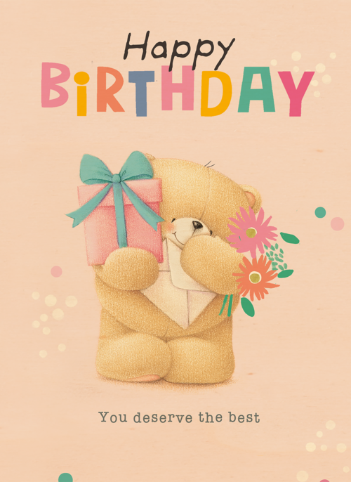 Houten Kaart Verjaardagskaarten | Forever Friends Happy Bday You Deserve