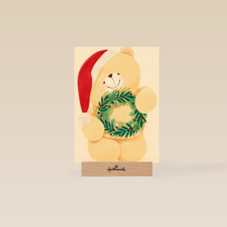 kerstkaart forever friends kerstkrans