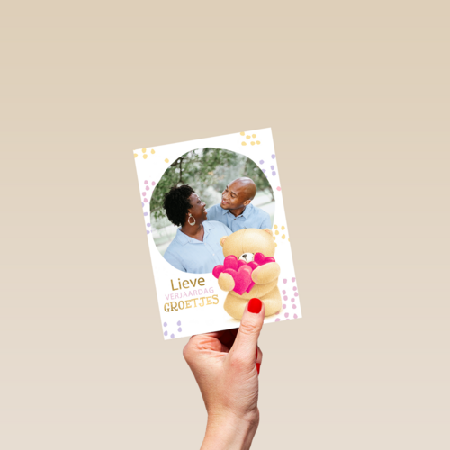 fotokaart verjaardag forever friends lieve verjaardag groetjes