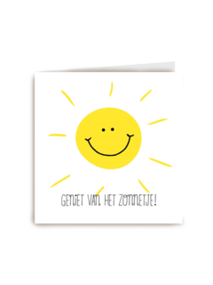 geniet van het zonnetje