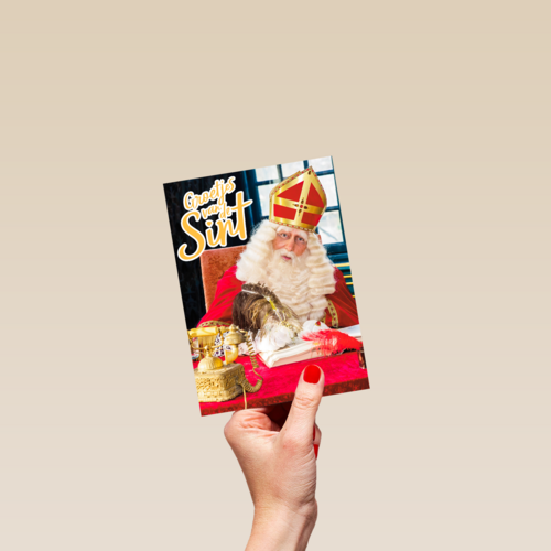 Sinterklaaskaart Groetjes van Sint