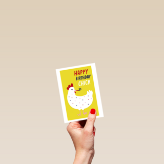 Verjaardagskaart Happy Birthday Chick