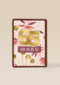 Verjaardagskaart bloemen 65 hoera