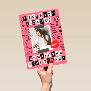 Plakboek valentijn fotokaart