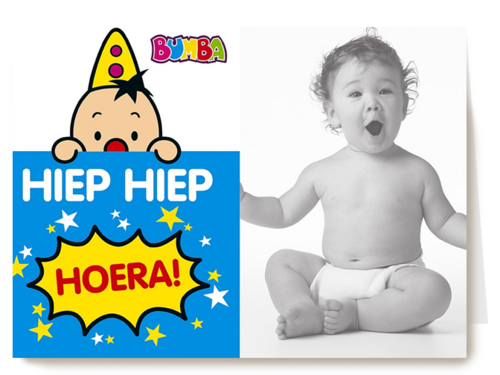 fotokaart bumba hiep hiep hoera bumba kaart