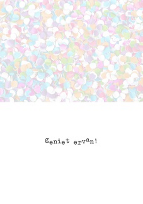 confetti papier gestopt werken