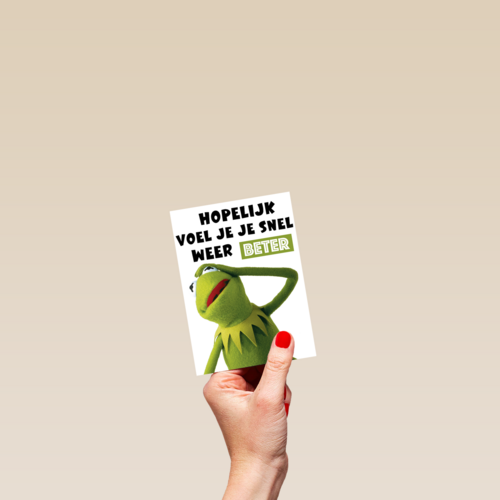 beterschap kaart muppets kermit