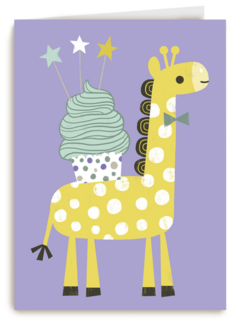 giraffe met cupcake