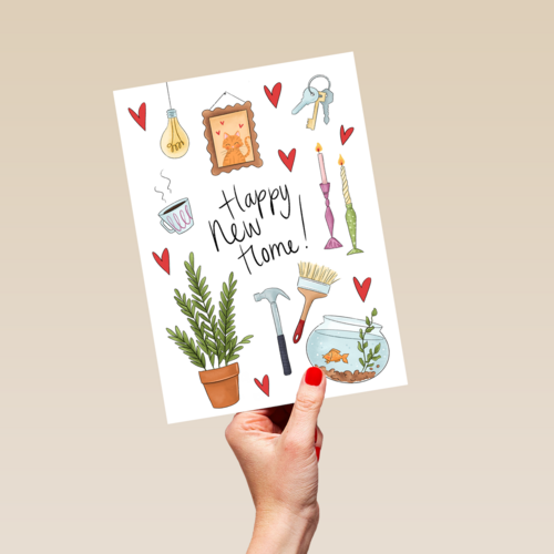 felicitatiekaart nieuwe woning matia studio