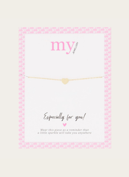 My Jewellery Armband Hartje Goud | My Jewellery Cadeau Modeaccessoires |