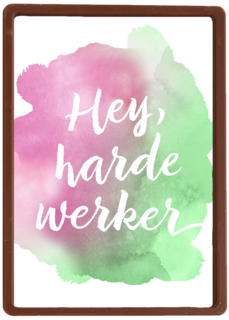 harde werker op aquarel