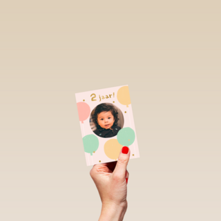 Twee jaar ballonnen fotokaart