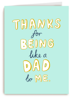 thanks for being like a dad to me