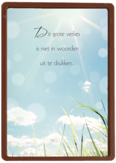 grote verlies woorden uit te drukken