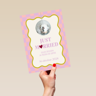 Just Married jullie zeggen ja tegen de liefde