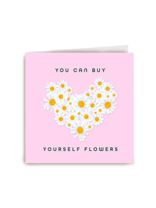 Kaart Hallmark | Vriendschap Valentijn | Vriendschapskaart You Can Buy Yourself Flowers