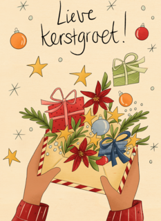 lieve kerstgroet kerst kaart