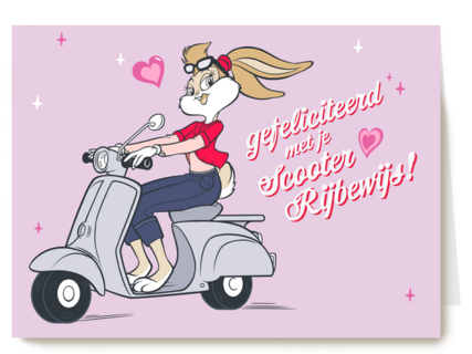 gefeliciteerd met je scooterrijbewijs van lola