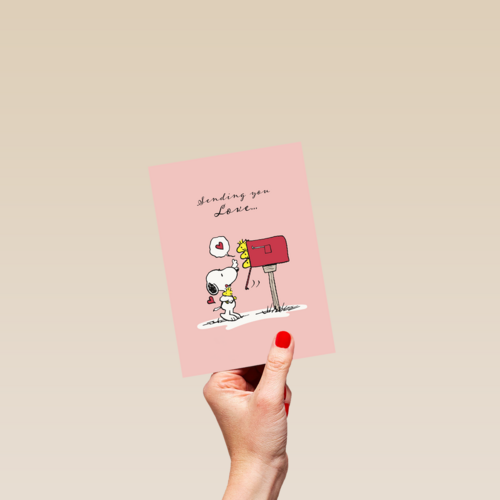 Liefde kaart Snoopy sending you love