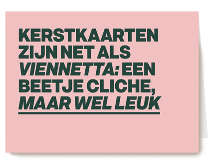 &C kerstkaart viennetta