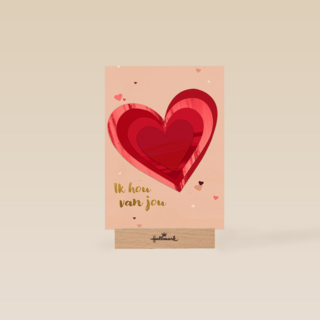 Valentijn Ik hou van jou hart