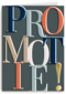 promotie kaart grote letters
