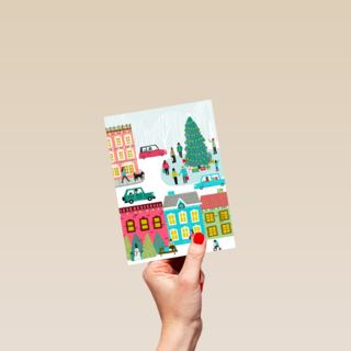 Kinderpostzegels dorp