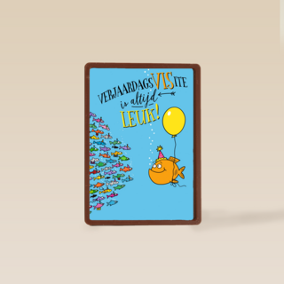 verjaardagskaart verjaardagsvisite is altijd leuk