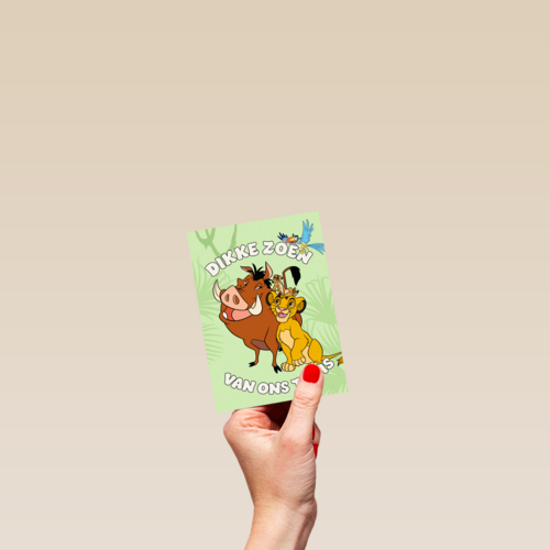 Dikke zoen van thuis Lion King