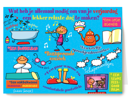 een relaxte verjaardag