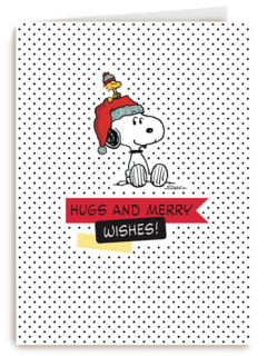 xmas humor snoopy met kerstmuts