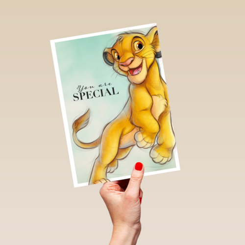 Simba verjaardagskaart you are special