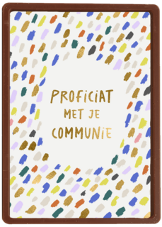 Communie proficiat kleurrijk
