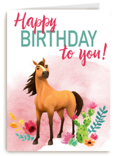 verjaardag kaart spirit happy birthday to you