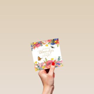 kaart flowers duizend bloemetje pluk ik voor jou