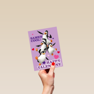 Penguins Samen Cool Valentijn