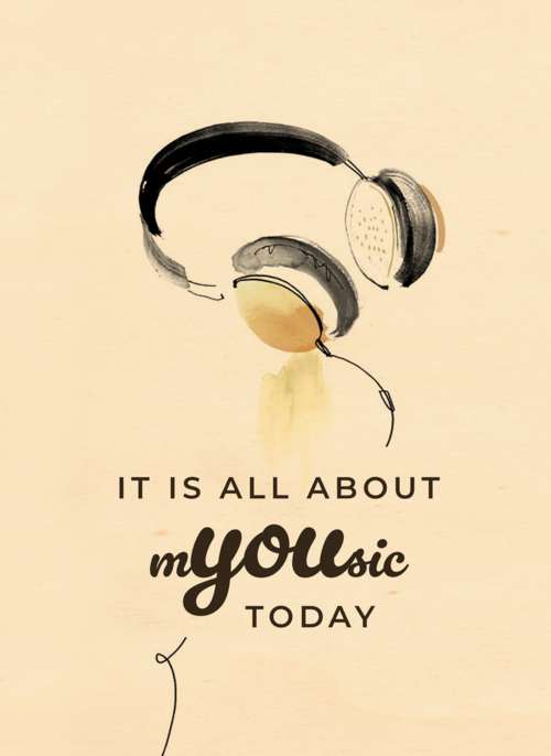 its all about you today with headphones