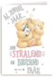 Trouwdagkaart Forever Friends Stralend en bruisend paar